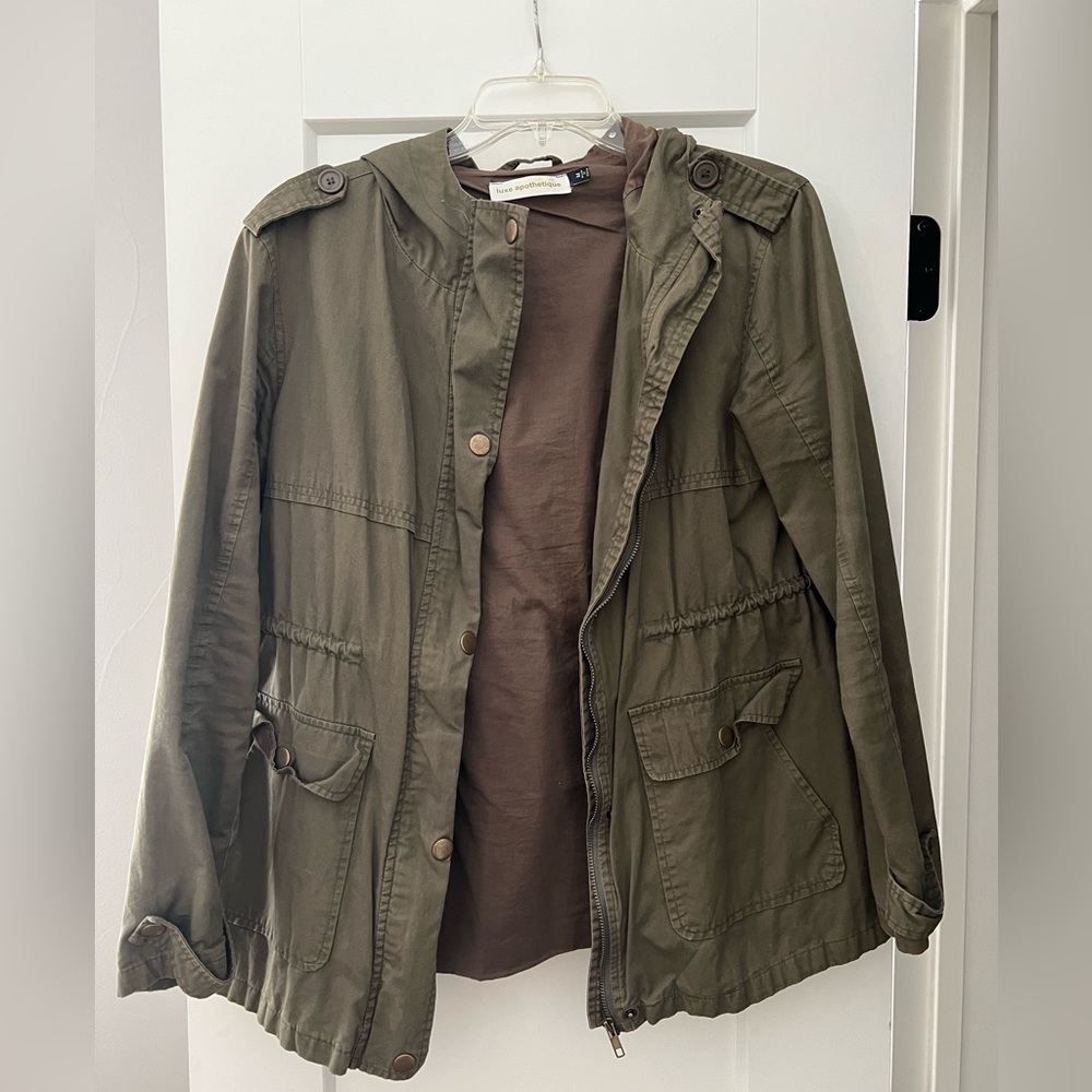 Olive Green Women's Varsity Jacket